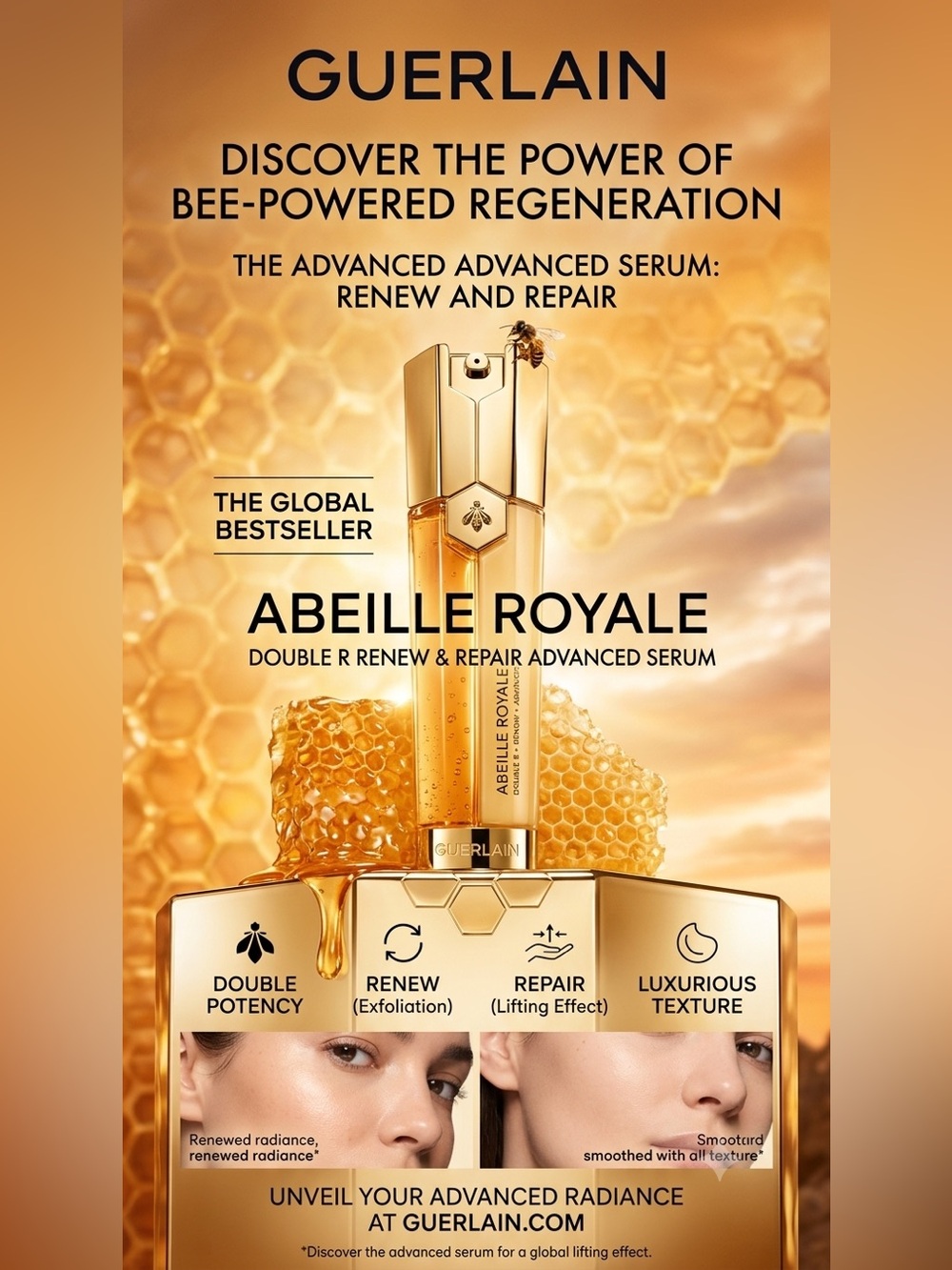 Global Bestseller !GUERLAIN Abeille Royale Serum — full size 50ml fresh 2026 ed